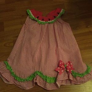 24 month watermelon dress with matching bloomers